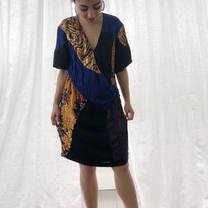 Anthropologie Mixed Print Shift Dress